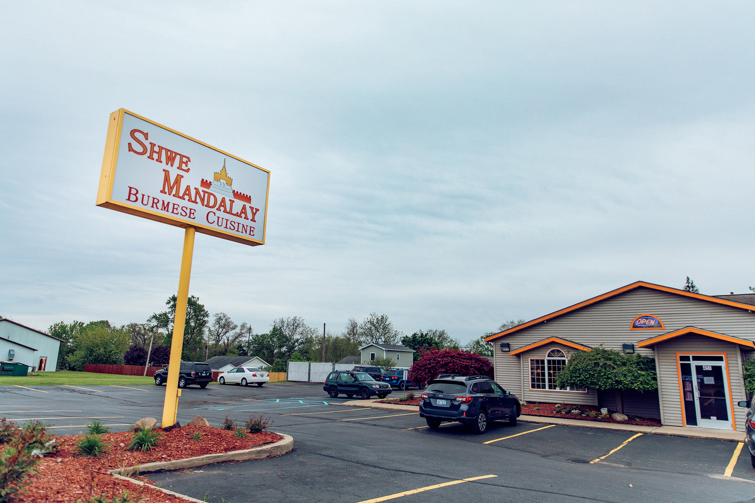 The Shwe Mandalay Burmese Cuisine restaurant in Battle Creek, Michigan.