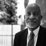 Black and white photo of Dr. David R. Williams, sociologist and chair of the Department of Social and Behavioral Sciences at Harvard University and a member of W.K. Kellogg Foundation's Solidarity Council on Racial Equity.