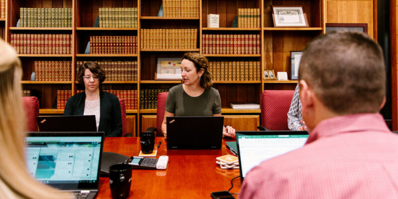 women in a library. WKKF resource directory