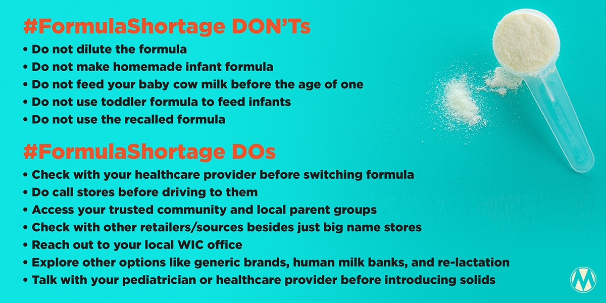 Baby Formula Dos & Donts Twitter