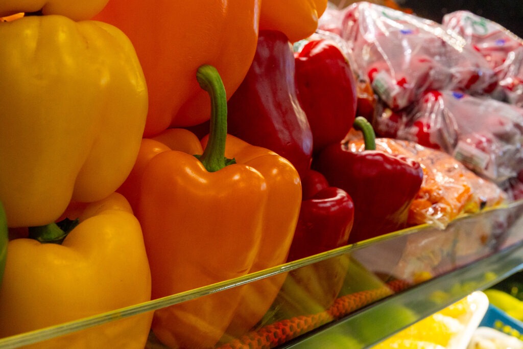 Red, yellow and orange bell peppers | W.K. Kellogg Foundation