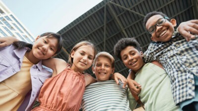 Children looking at the camera | W.K. Kellogg Foundation