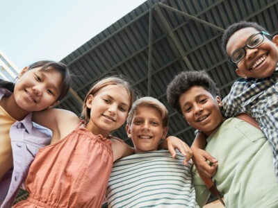 Children looking at the camera | W.K. Kellogg Foundation