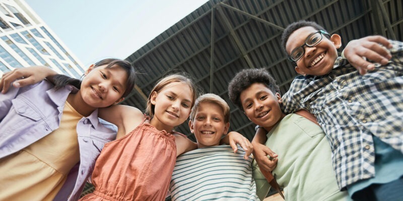 Children looking at the camera | W.K. Kellogg Foundation