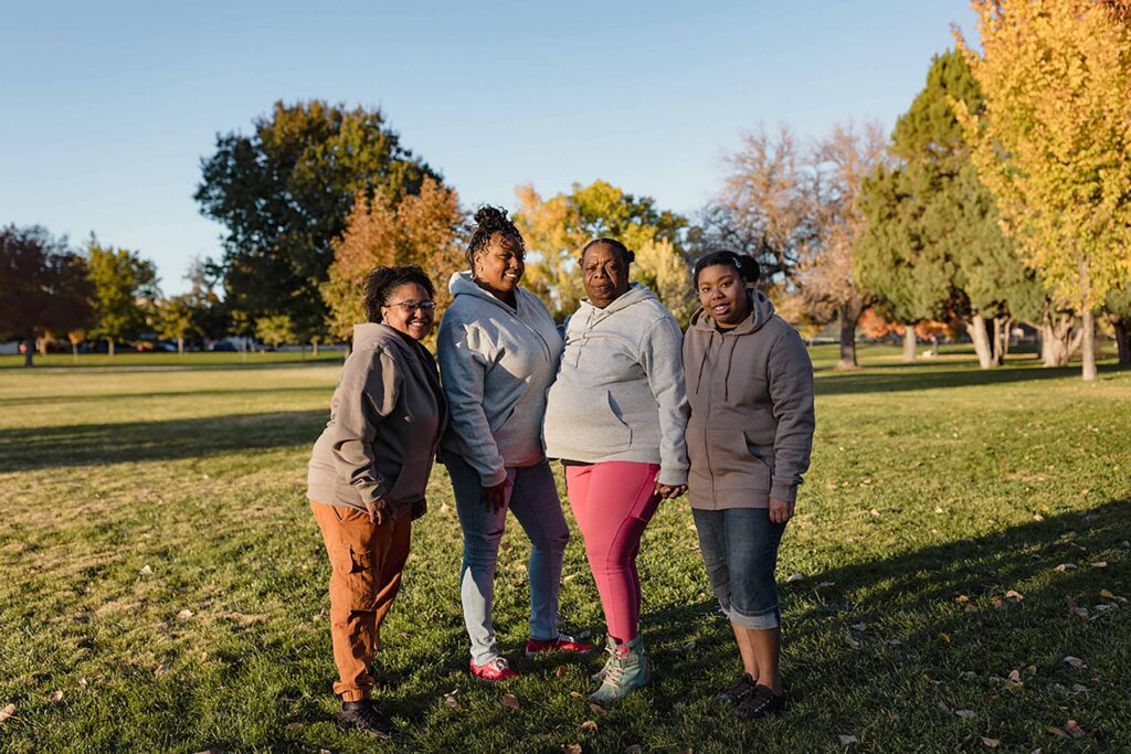 Black Leaders Circle members Heather Smith, Queva Hubbard, Davetta Wilson, and Orchid Wilson.