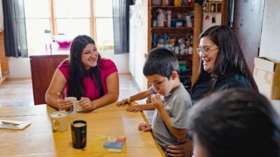 Franchesca Varela, a home visitor, has met with the Lopez-Vigil family of Las Vegas, New Mexico, since Amanda Vigil was pregnant with the couple's 5-year-old twins.