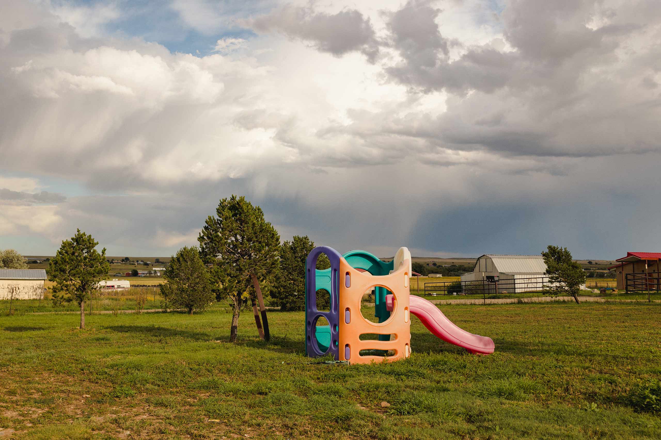 Summer monsoons roll through Las Vegas, New Mexico.