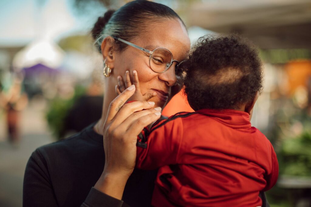 Sprout’s Market & Aggregation Manager Erica Johnson at the Crescent City Farmers Market, where the organization’s work increases access to fresh, healthy food for families and strengthens the community
